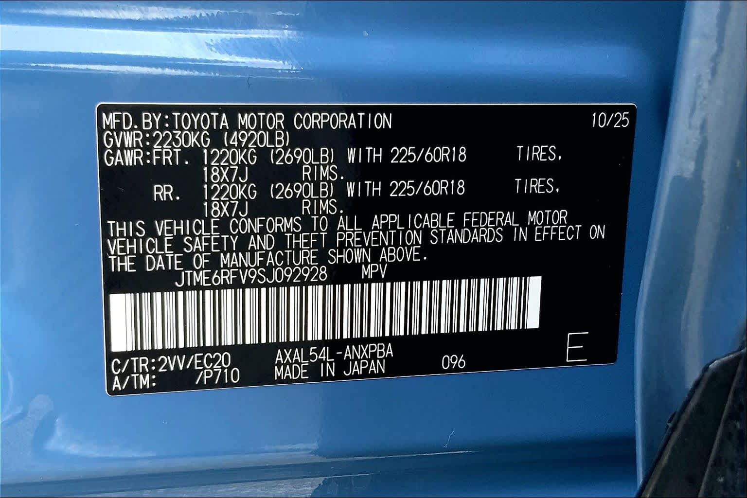 2025 Toyota RAV4 Hybrid XSE Cavalry Blue/Midnight Black Metallic at Group 1 Toyota Southwest