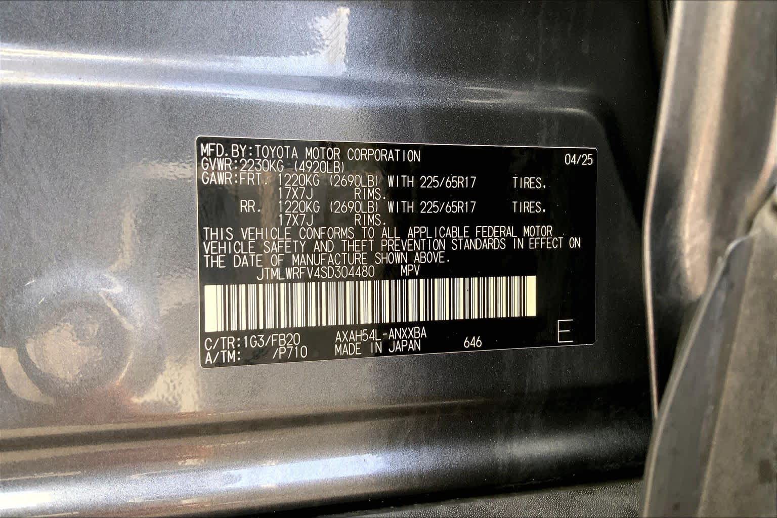 2025 Toyota RAV4 Hybrid LE Magnetic Gray Metallic at Group 1 Toyota Southwest