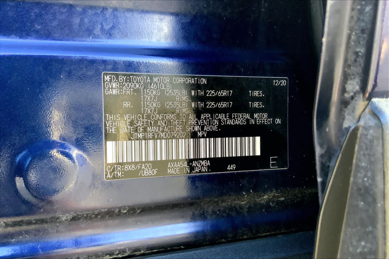 2021 Toyota RAV4 XLE Premium Blueprint at Group 1 Toyota Southwest