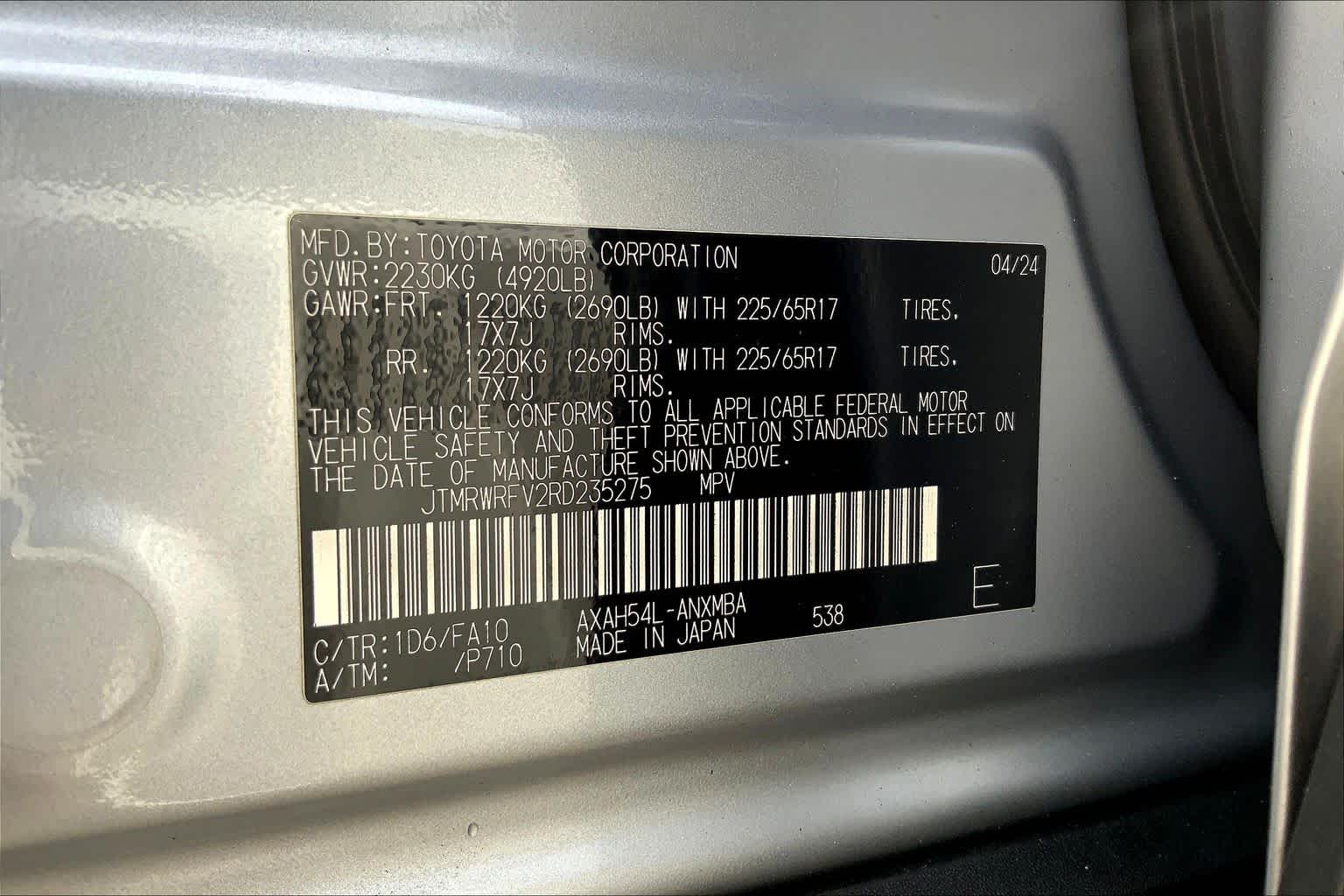 2024 Toyota RAV4 Hybrid XLE Silver Sky Metallic at Lexus Southwest Houston