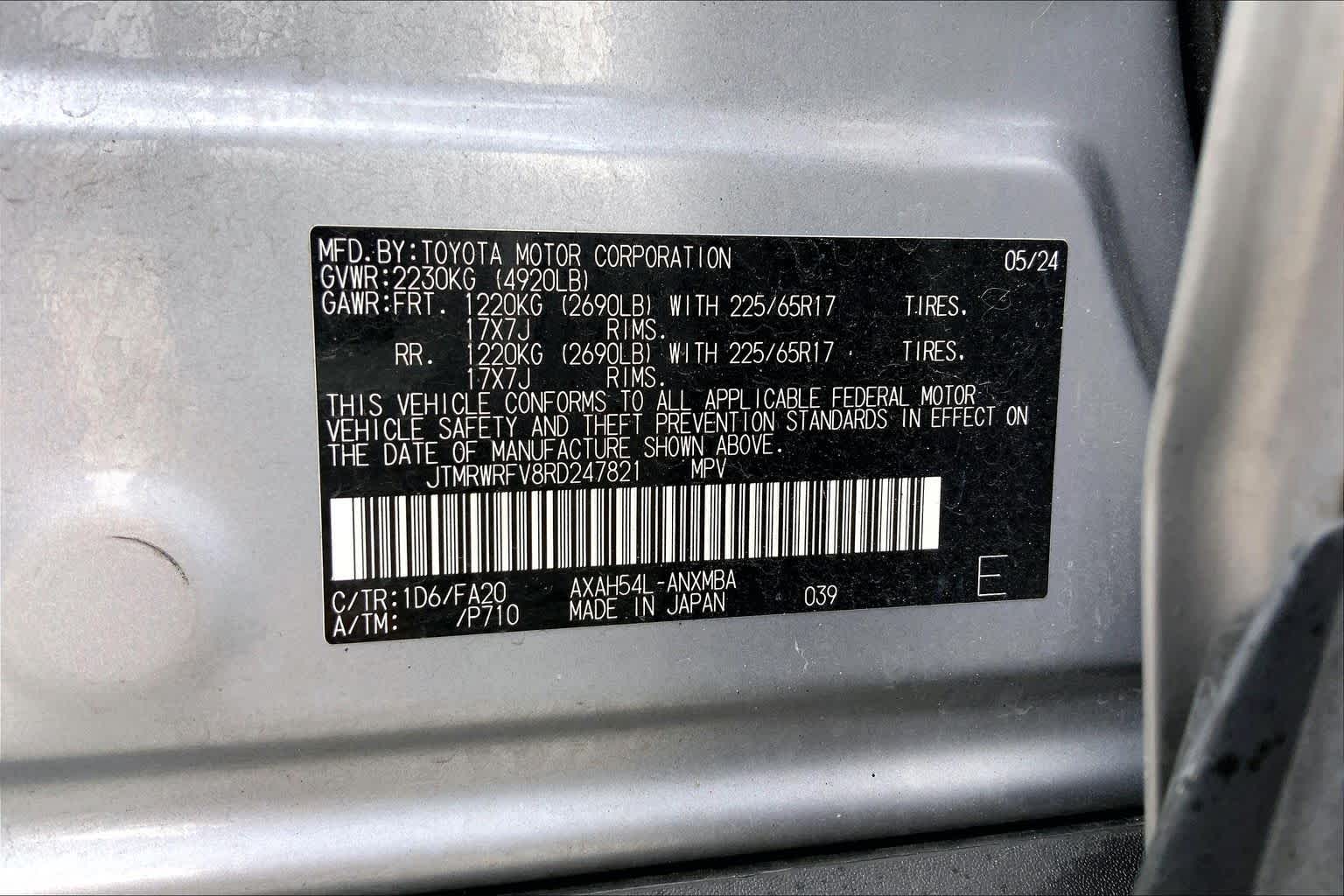 2024 Toyota RAV4 Hybrid XLE Silver Sky Metallic at AutoNation Toyota Gulf Fwy