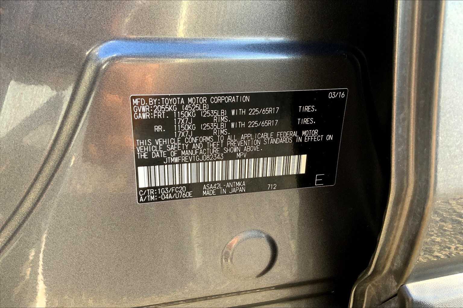 2016 Toyota RAV4 XLE Magnetic Gray Metallic at Group 1 Toyota Southwest