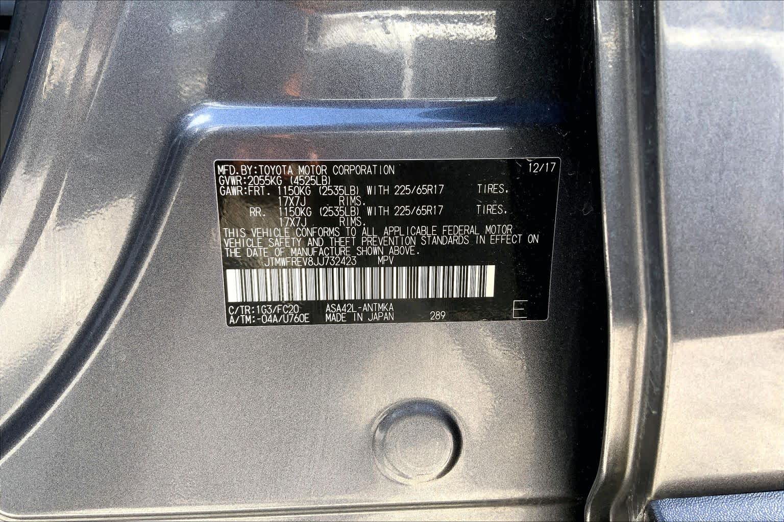 2018 Toyota RAV4 XLE Magnetic Gray Metallic at Group 1 Toyota Southwest