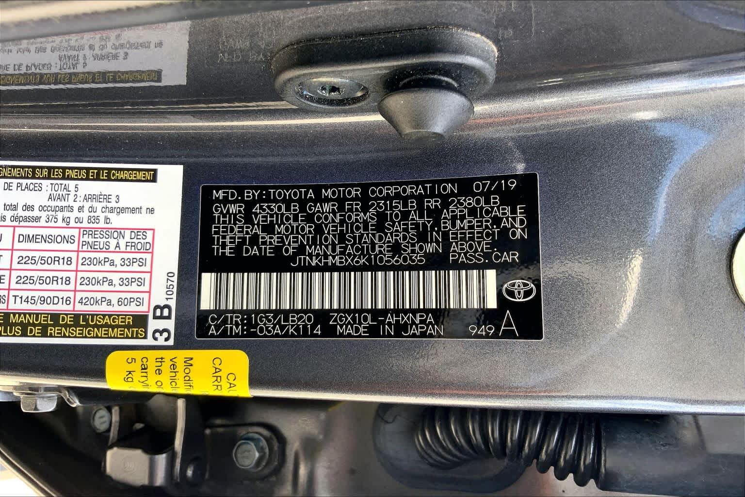 2019 Toyota C-HR Limited Magnetic Gray Metallic at HGreg Houston