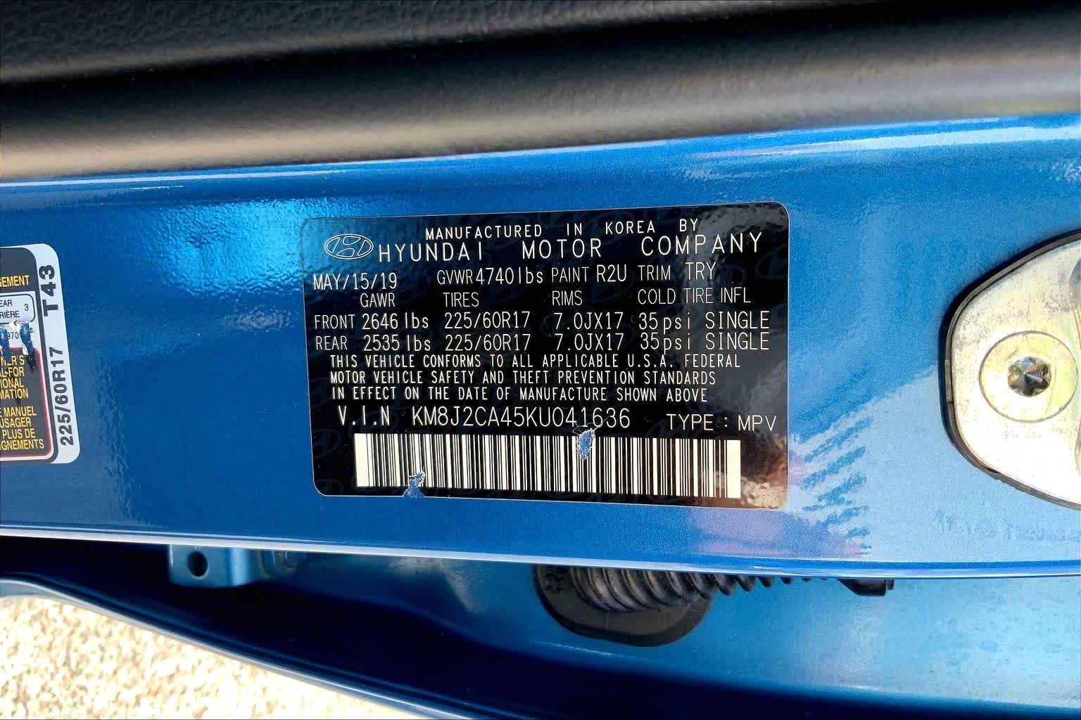 2019 Hyundai Tucson SE Aqua Blue at HGreg Houston
