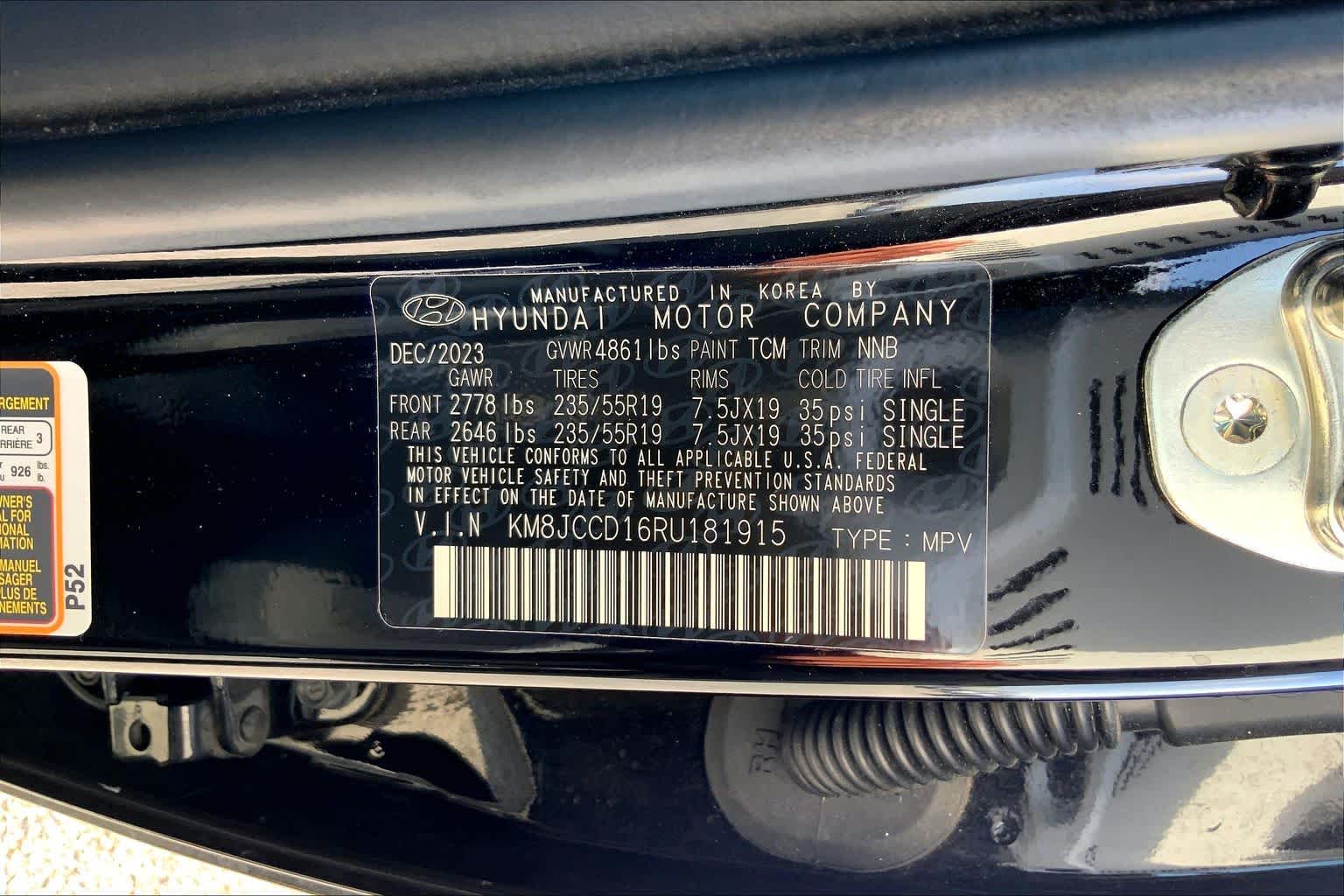 2024 Hyundai Tucson Hybrid SEL Convenience Black Pearl at Mac Haik Ford