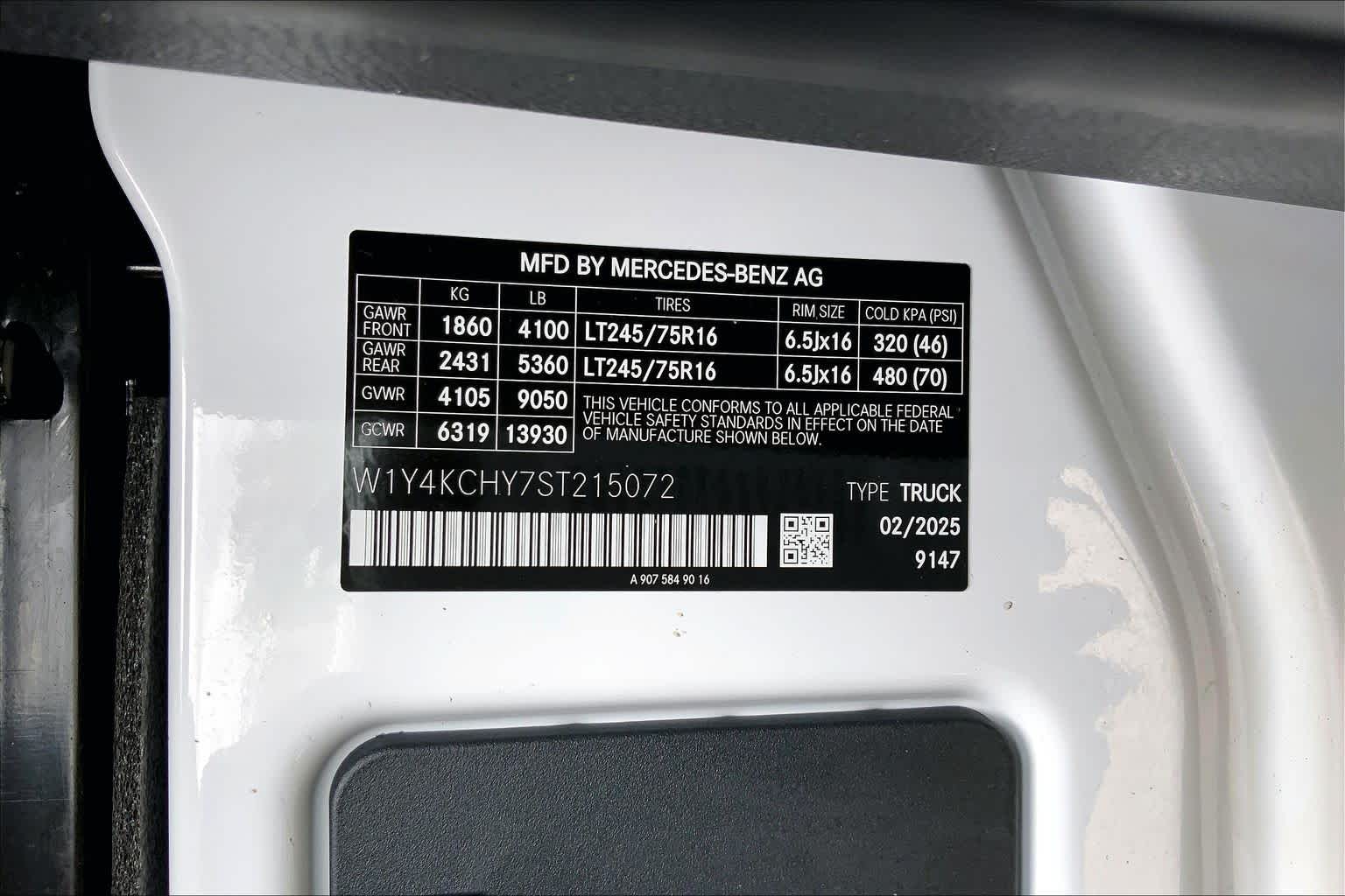 2025 Mercedes-Benz Sprinter Cargo Van  Arctic White at Mercedes-Benz of Houston North