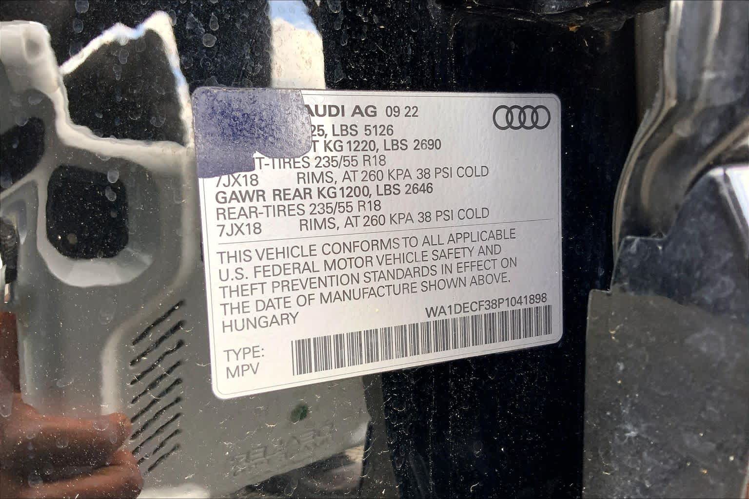 2023 Audi Q3 S line Premium Mythos Black Metallic at Westside Kia