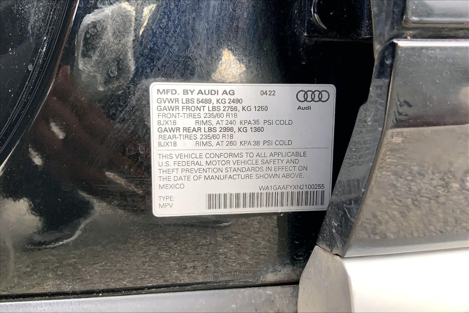 2022 Audi Q5 S line Premium Mythos Black Metallic at Westside Kia