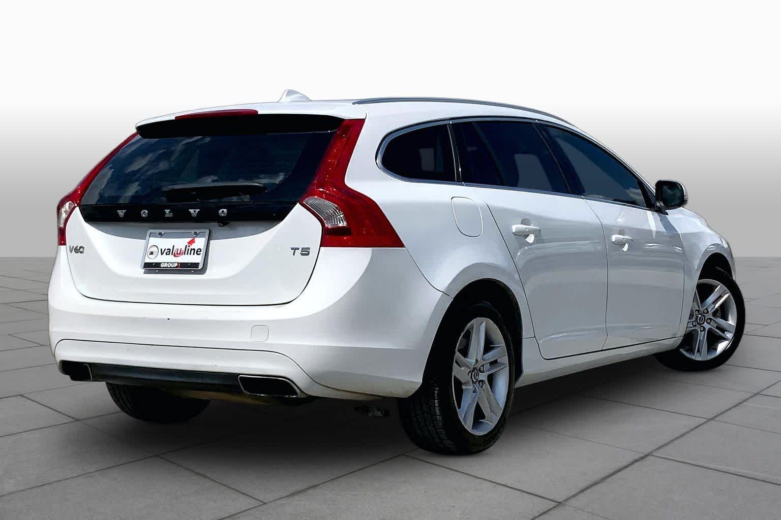 2015 Volvo V60 T5 Drive-E Platinum Crystal White Pearl at Mac Haik Ford