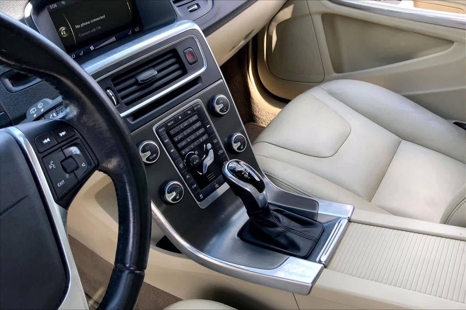 2015 Volvo V60 T5 Drive-E Platinum Crystal White Pearl at Mac Haik Ford
