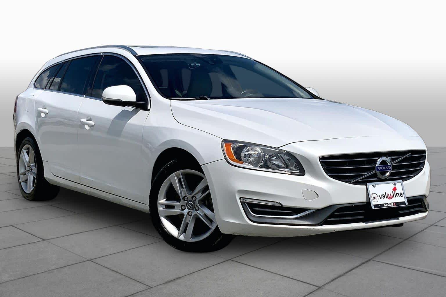2015 Volvo V60 T5 Drive-E Platinum Crystal White Pearl at Mac Haik Ford