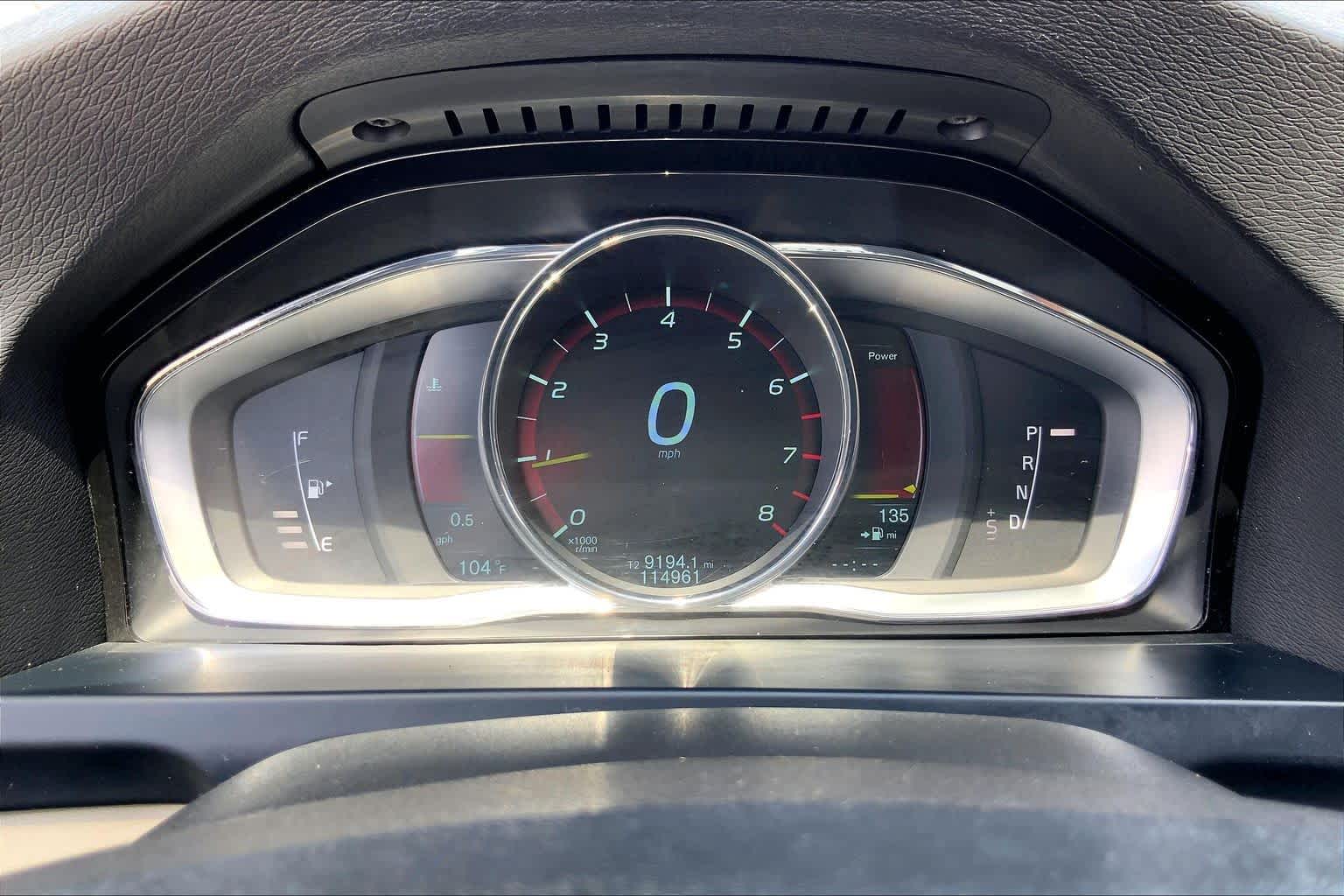 2015 Volvo V60 T5 Drive-E Platinum Crystal White Pearl at Mac Haik Ford