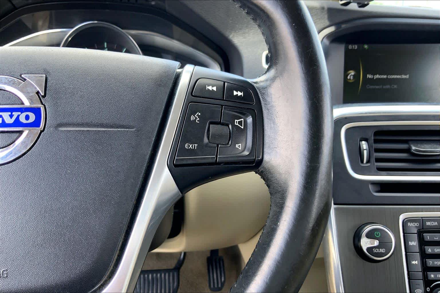 2015 Volvo V60 T5 Drive-E Platinum Crystal White Pearl at Mac Haik Ford