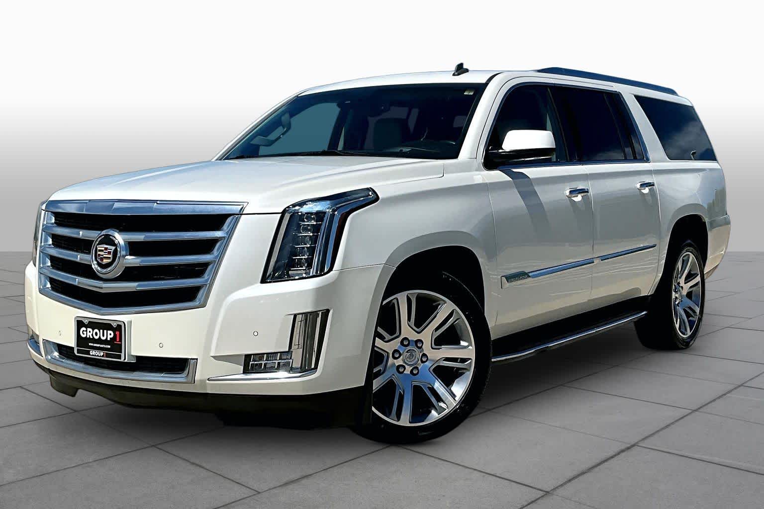 White Diamond Tricoat 2015 Cadillac Escalade ESV Luxury RWD SUV / Crossover Rear-Wheel Drive 6-Speed Automatic