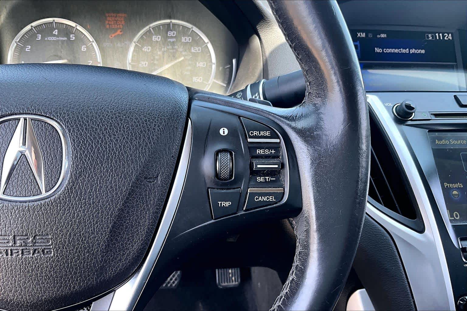 2016 Acura TLX V6 Crystal Black Pearl at Lexus Southwest Houston