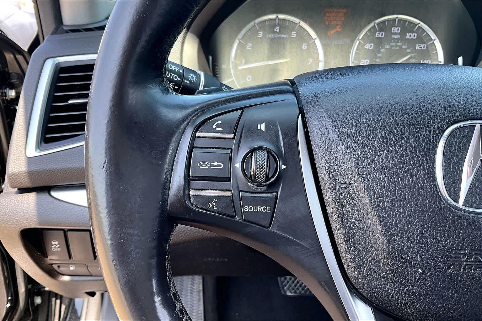 2016 Acura TLX V6 Crystal Black Pearl at Lexus Southwest Houston