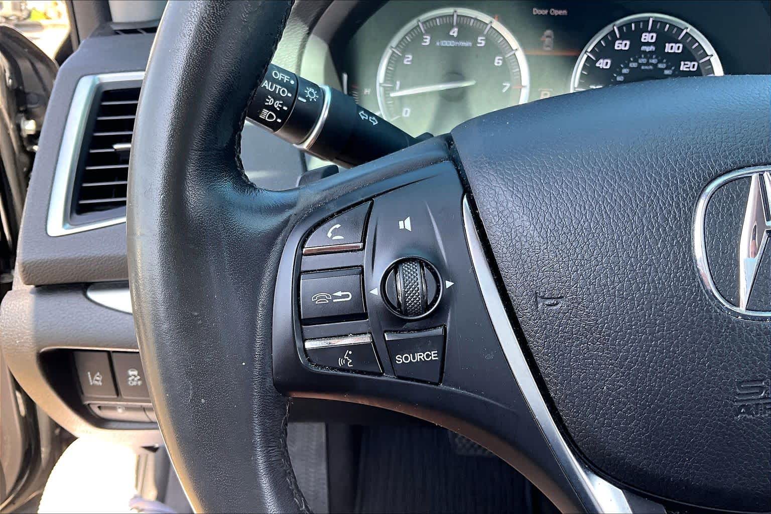 2015 Acura TLX V6 Tech Crystal Black Pearl at Lexus Southwest Houston