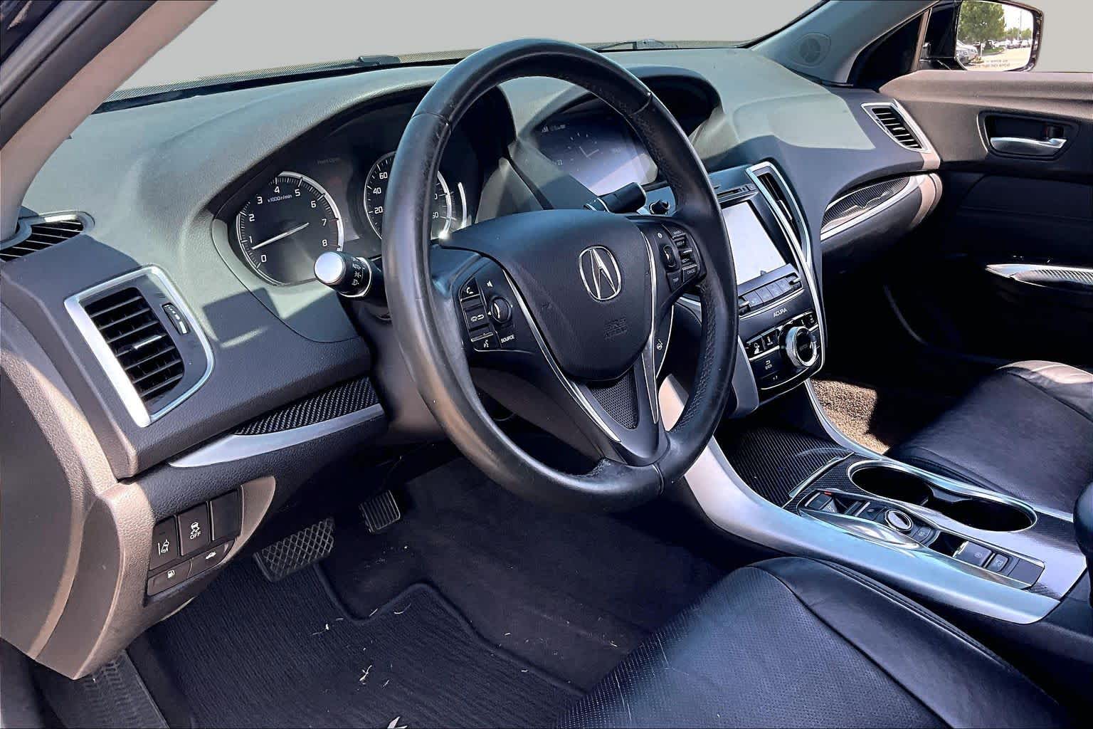 2015 Acura TLX V6 Tech Crystal Black Pearl at Lexus Southwest Houston