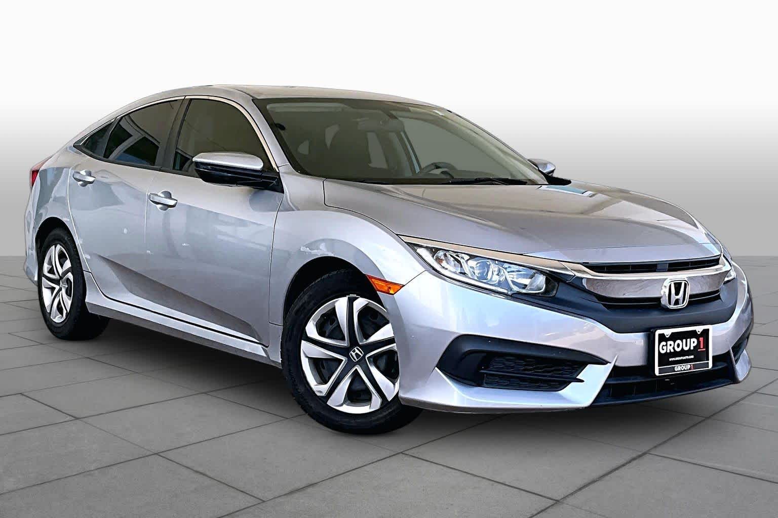 2016 Honda Civic Sedan LX Lunar Silver Metallic at Auto Boutique Texas