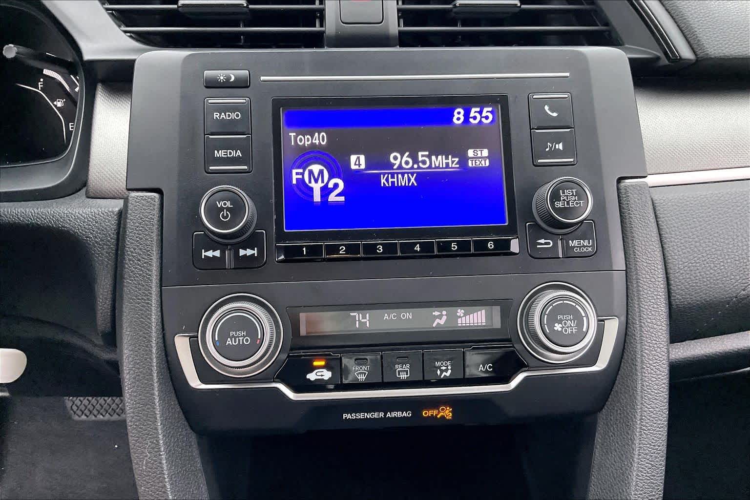 2016 Honda Civic LX Crystal Black Pearl at Honda of Clear Lake