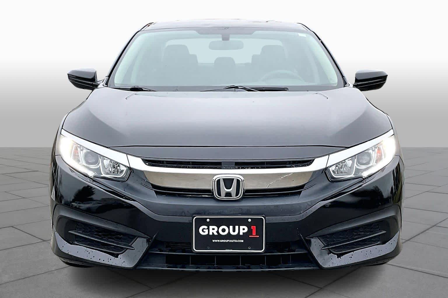 2016 Honda Civic LX Crystal Black Pearl at Honda of Clear Lake