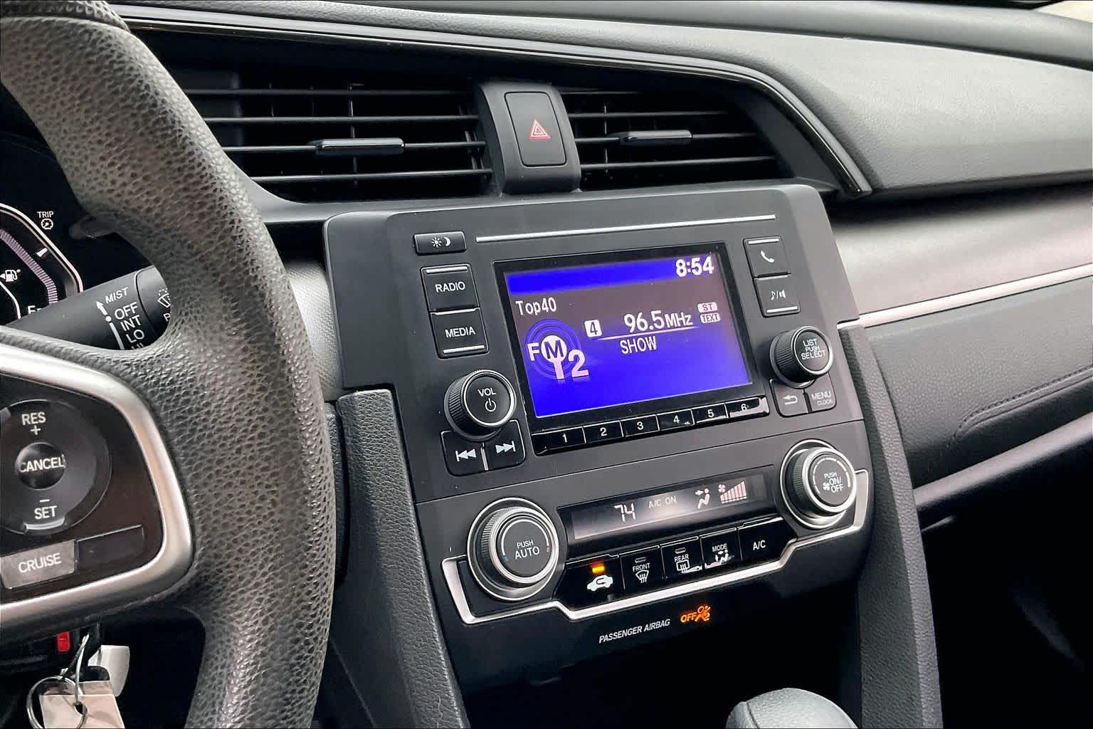 2016 Honda Civic LX Crystal Black Pearl at Honda of Clear Lake