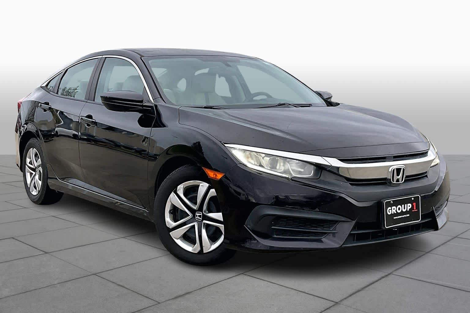 2016 Honda Civic LX Burgundy Night Pearl at Honda of Clear Lake