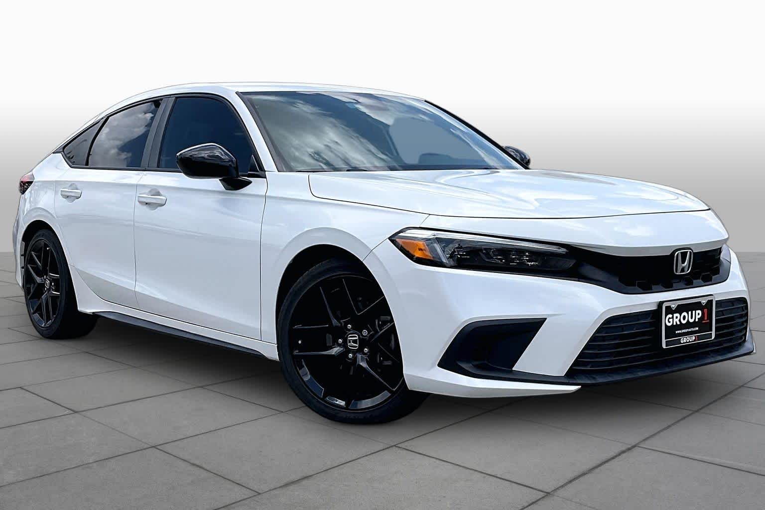 2023 Honda Civic Sport Platinum White Pearl at Lexus Southwest Houston