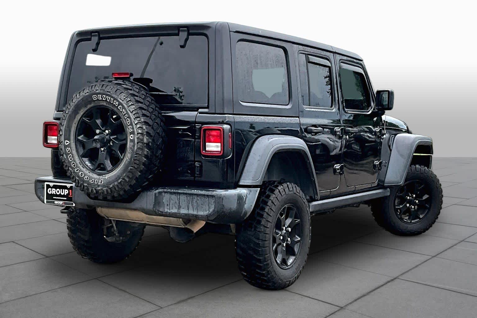 2020 Jeep Wrangler Unlimited Willys Black Clearcoat at Sterling McCall Nissan