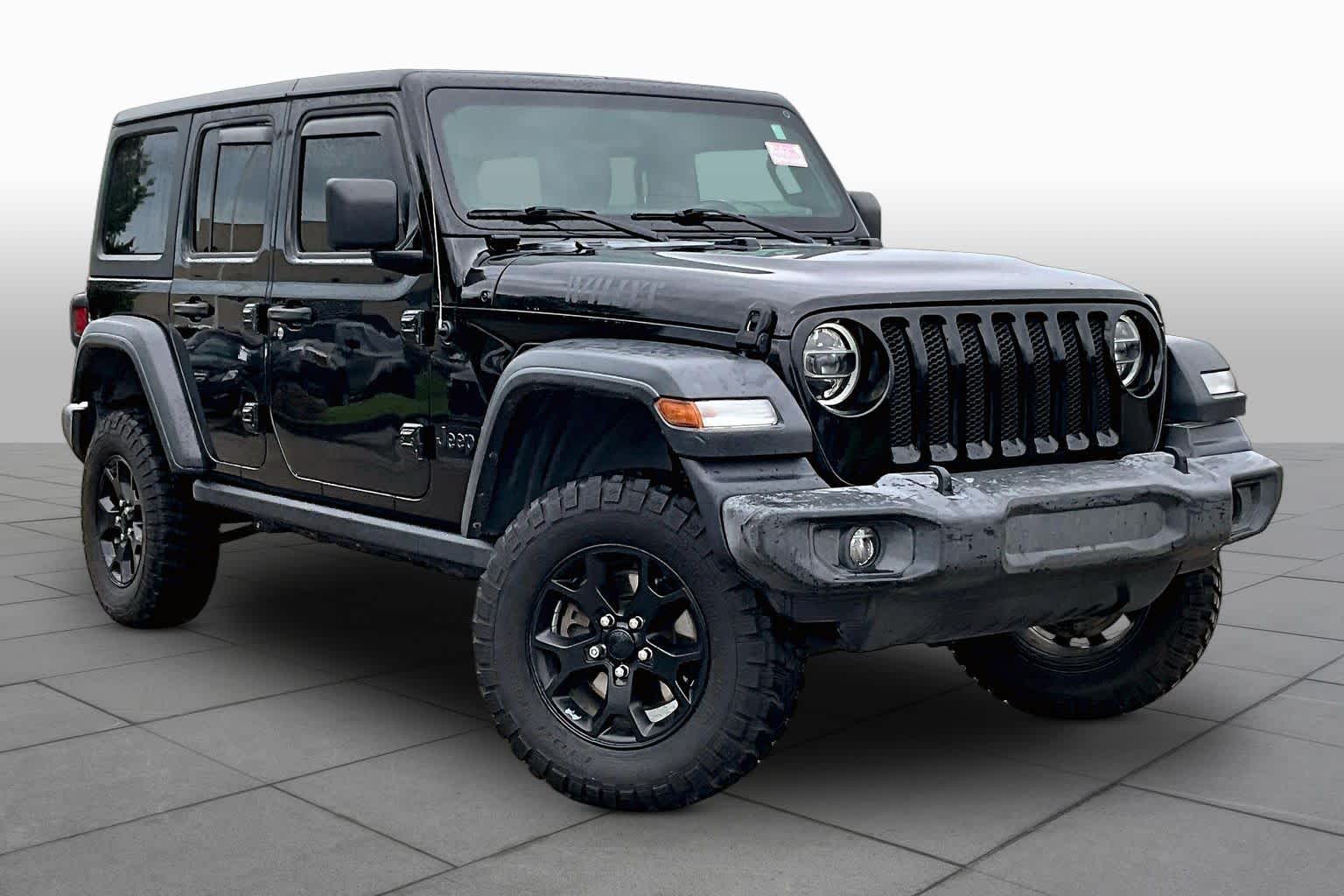 2020 Jeep Wrangler Unlimited Willys Black Clearcoat at Sterling McCall Nissan