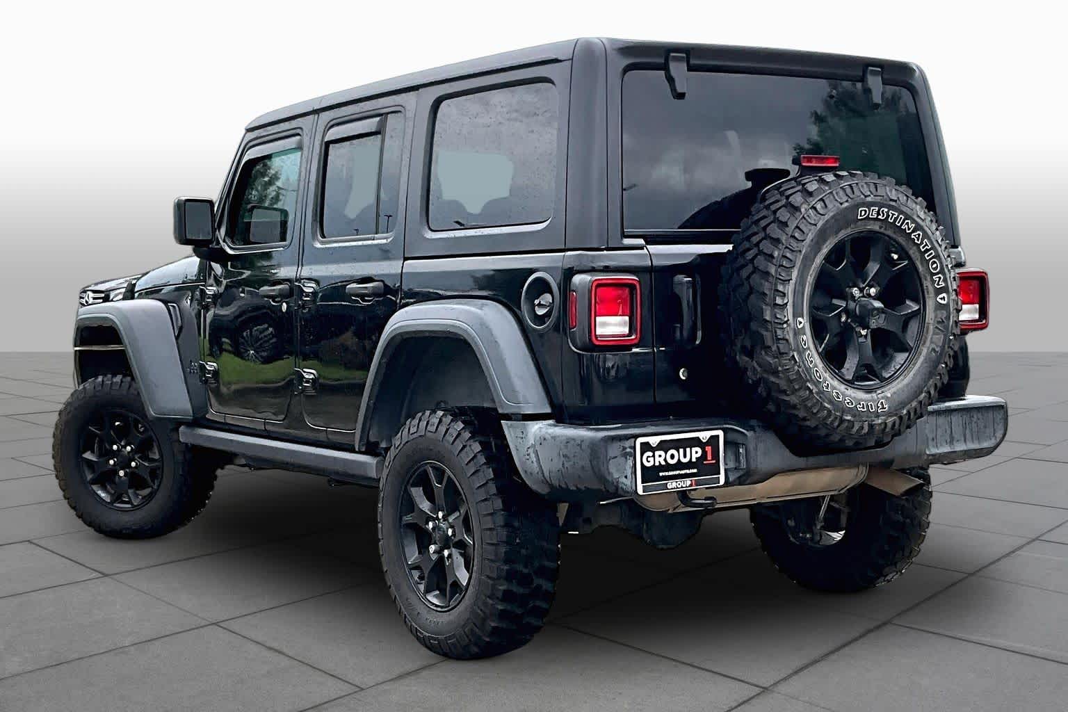 2020 Jeep Wrangler Unlimited Willys Black Clearcoat at Sterling McCall Nissan