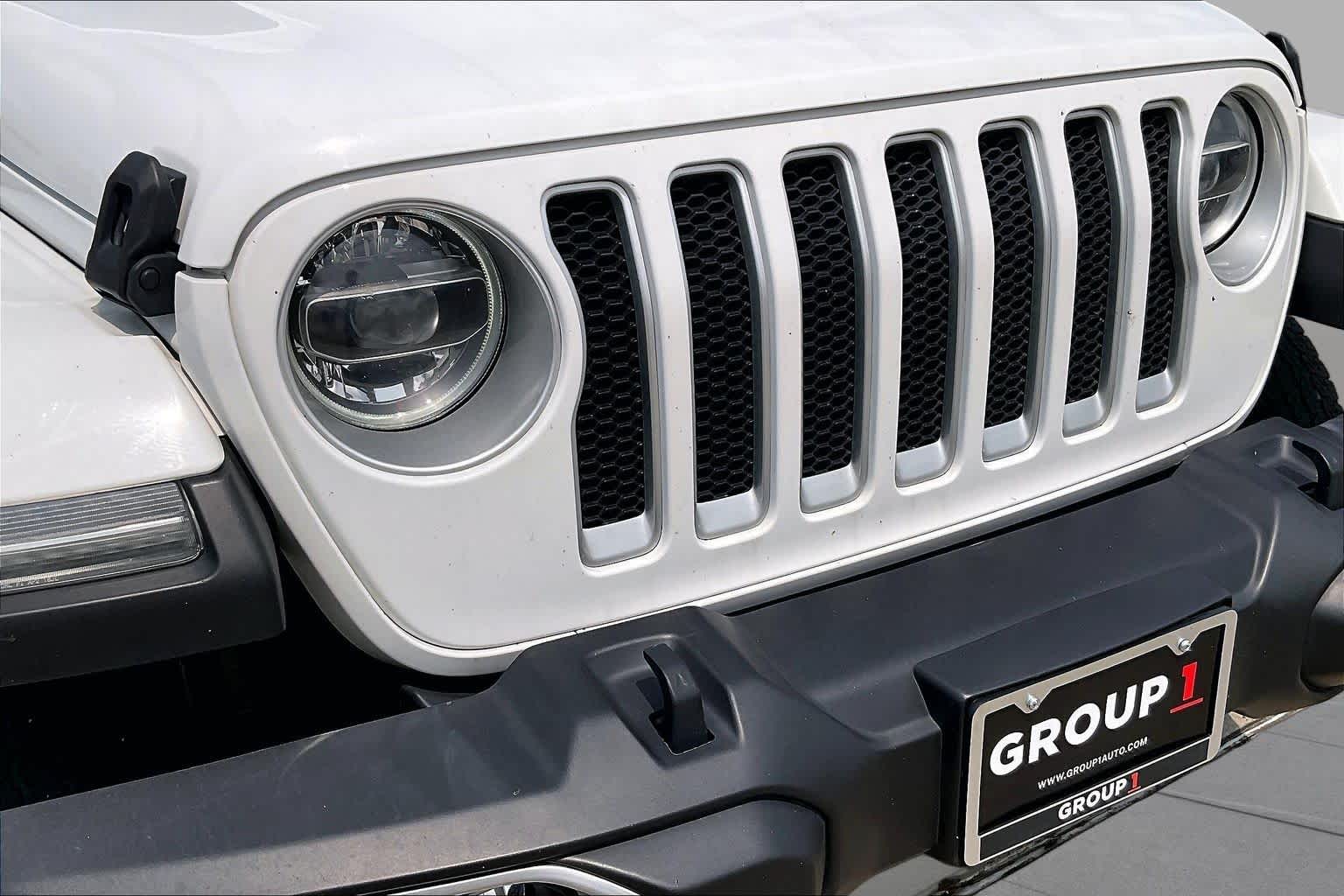2021 Jeep Wrangler Unlimited Sahara Bright White Clearcoat at EAG Ford Navasota