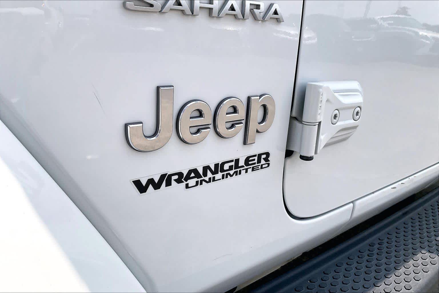2021 Jeep Wrangler Unlimited Sahara Bright White Clearcoat at EAG Ford Navasota