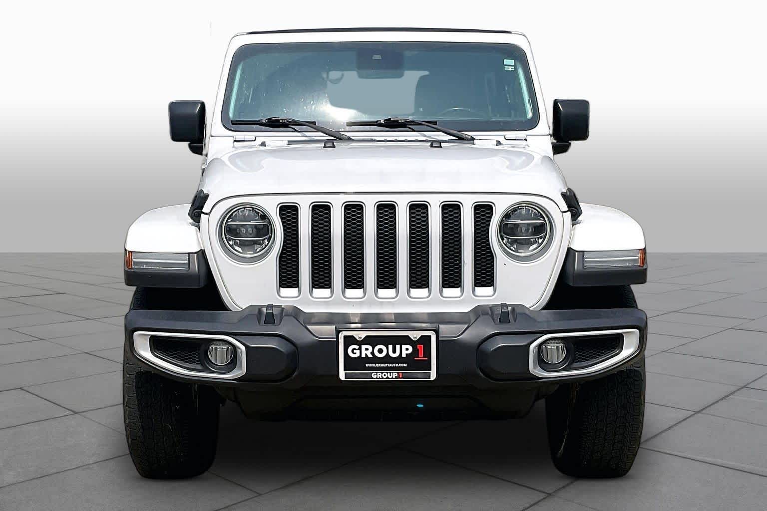 2021 Jeep Wrangler Unlimited Sahara Bright White Clearcoat at EAG Ford Navasota
