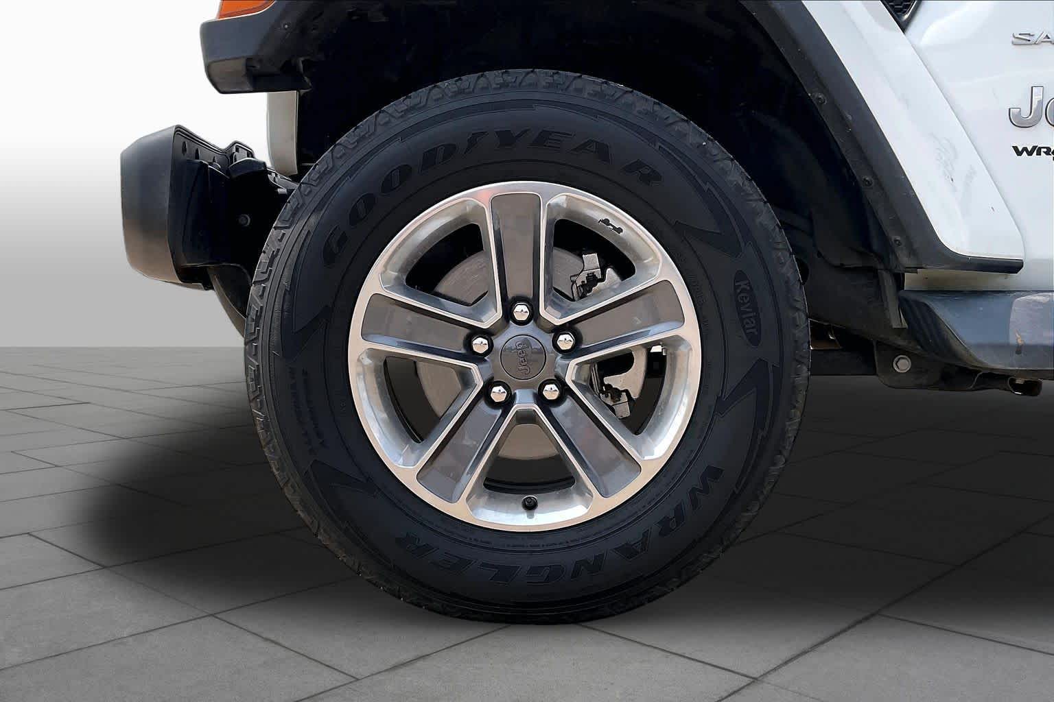 2021 Jeep Wrangler Unlimited Sahara Bright White Clearcoat at EAG Ford Navasota