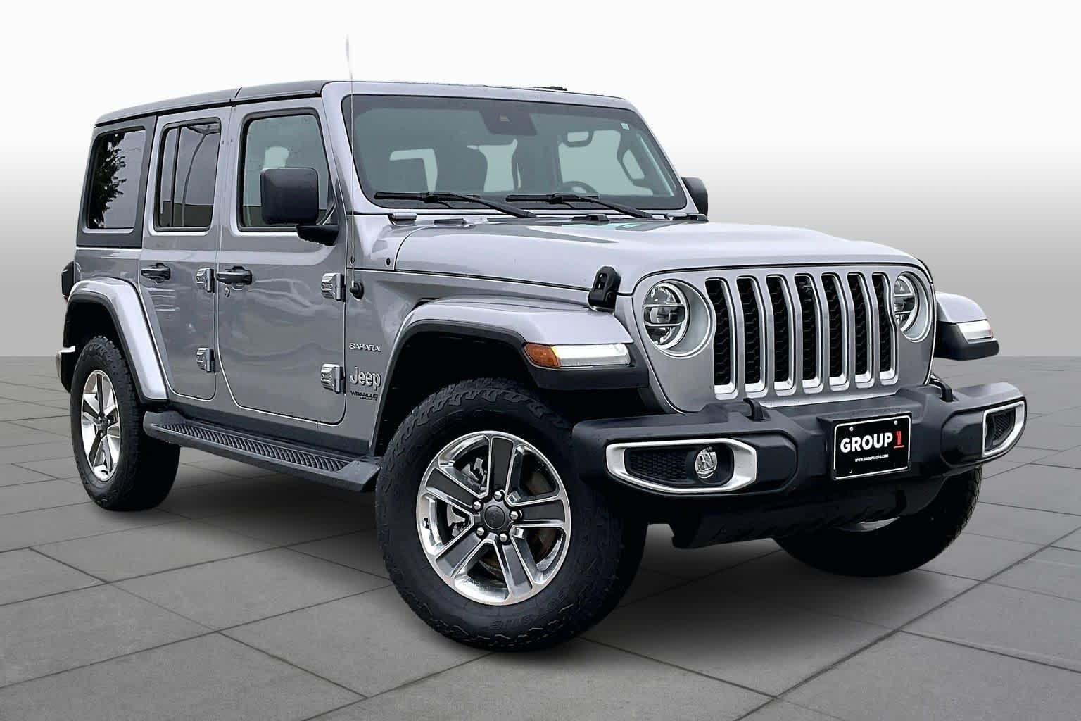 2021 Jeep Wrangler Unlimited Sahara Billet Silver Metallic Clearcoat at Sterling McCall Acura