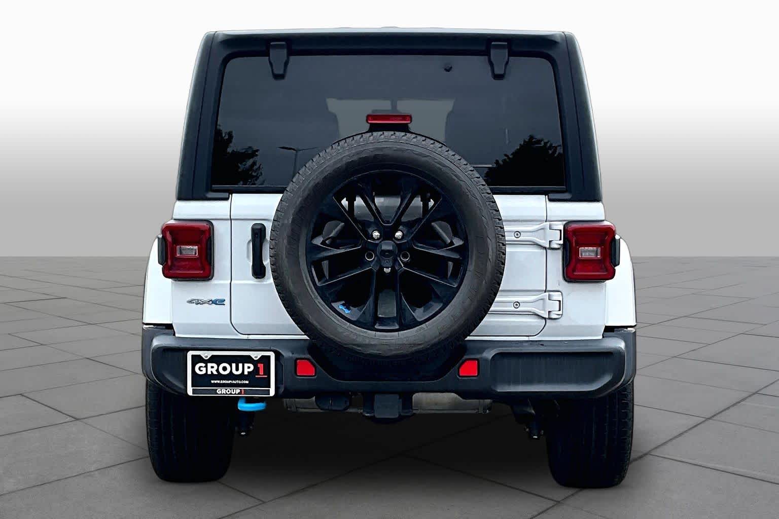 2023 Jeep Wrangler 4xe Sahara Bright White Clearcoat at Group 1 Toyota Southwest