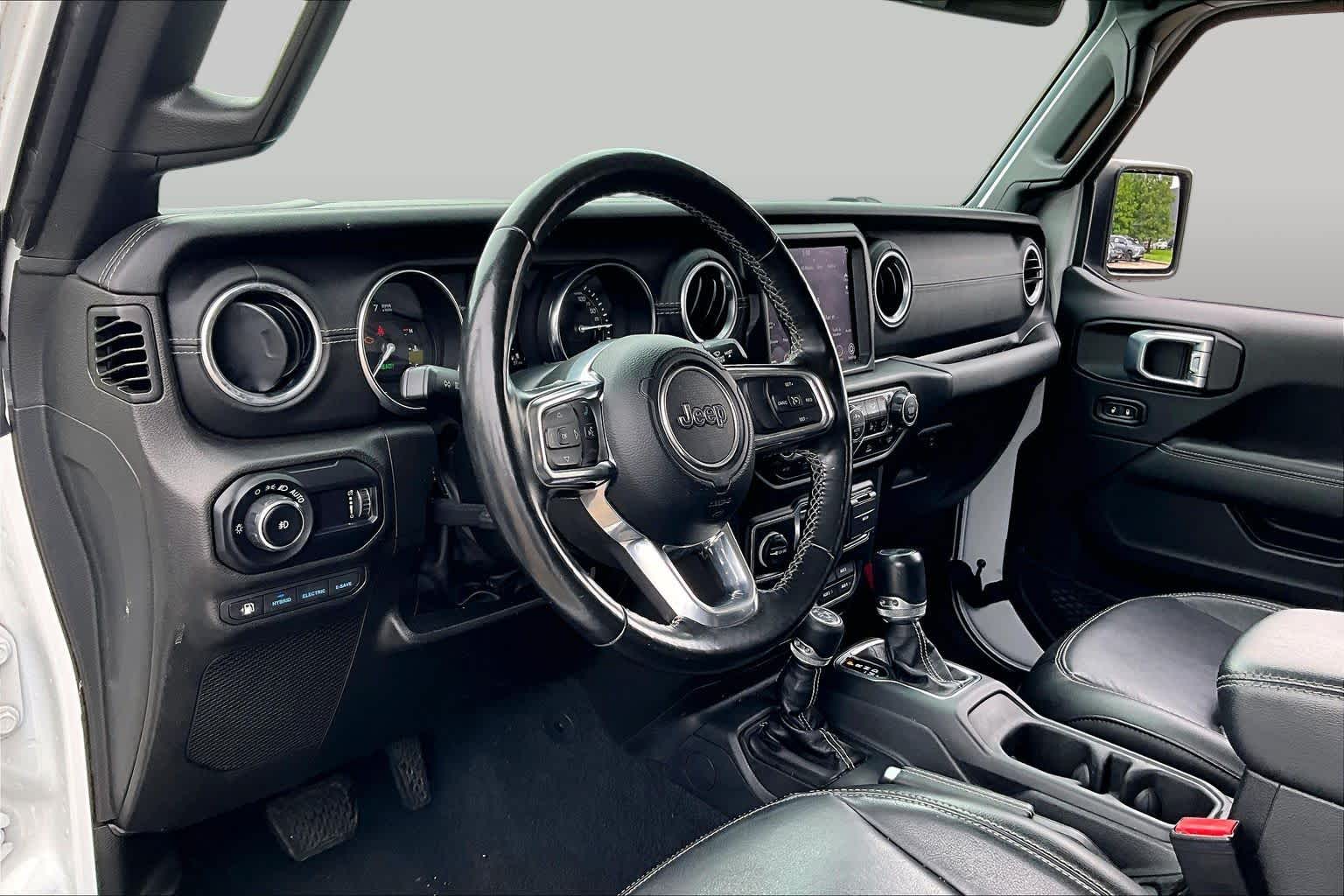 2023 Jeep Wrangler 4xe Sahara Bright White Clearcoat at Group 1 Toyota Southwest