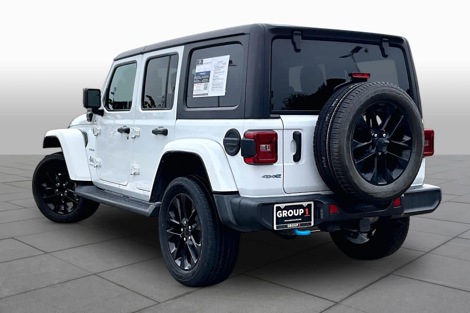 2023 Jeep Wrangler 4xe Sahara Bright White Clearcoat at Group 1 Toyota Southwest