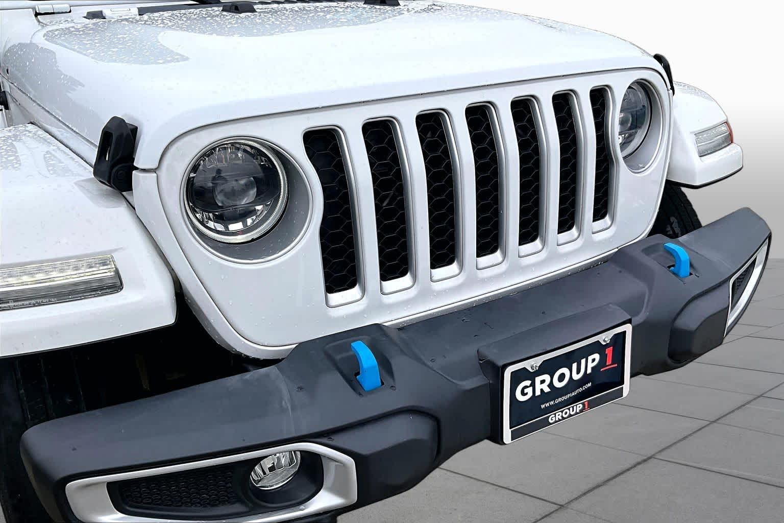 2023 Jeep Wrangler 4xe Sahara Bright White Clearcoat at Group 1 Toyota Southwest