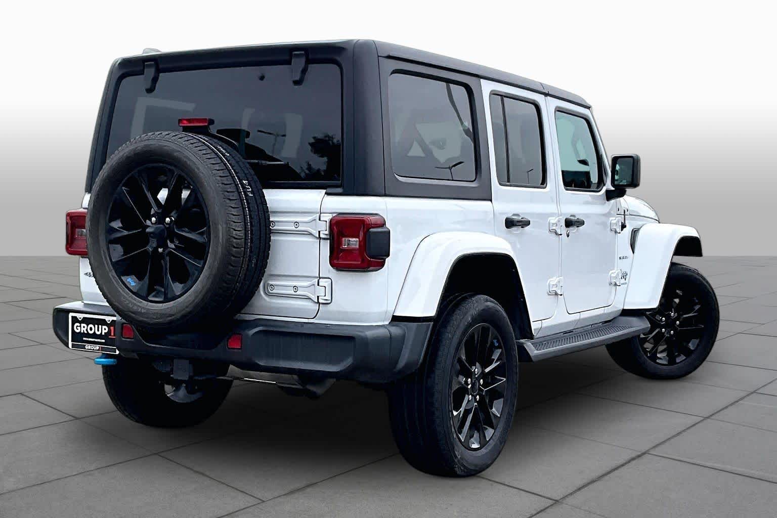 2023 Jeep Wrangler 4xe Sahara Bright White Clearcoat at Group 1 Toyota Southwest