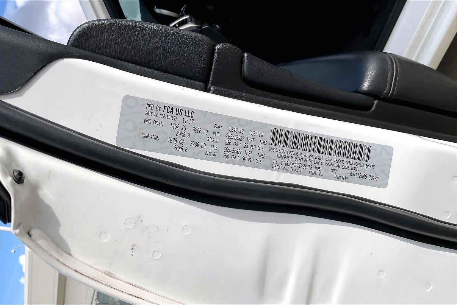 2018 Jeep Grand Cherokee Altitude Bright White Clearcoat at AutoNation Toyota Gulf Fwy