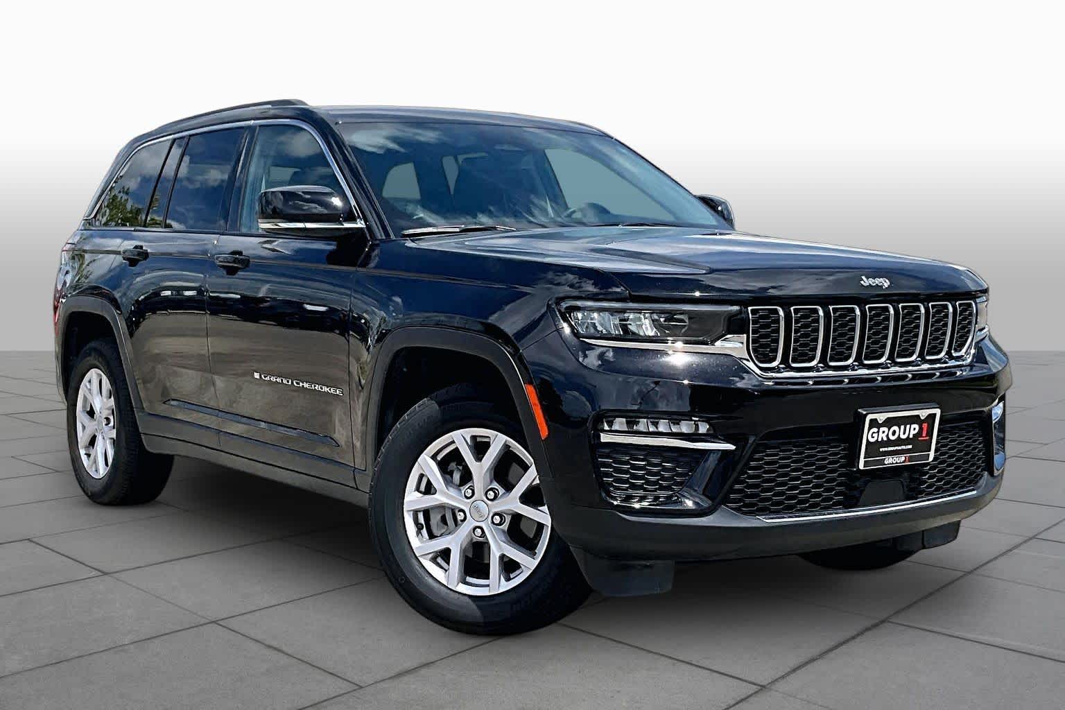 2022 Jeep Grand Cherokee Limited Diamond Black Crystal Pearlcoat at Tomball Chrysler Dodge Jeep Ram