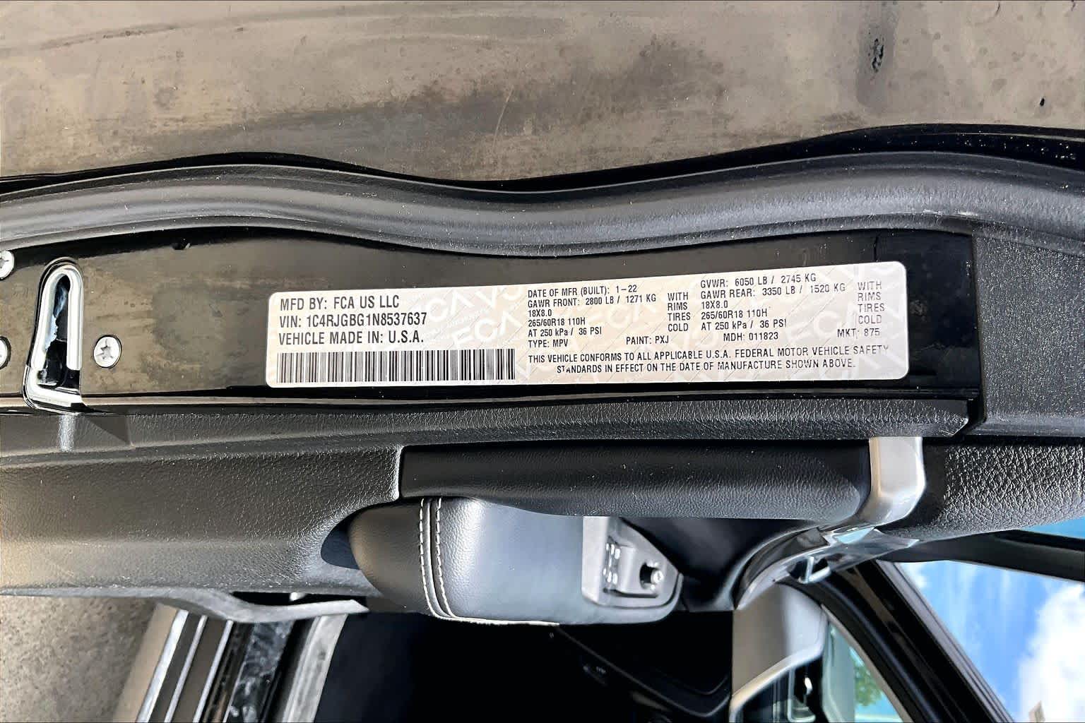 2022 Jeep Grand Cherokee Limited Diamond Black Crystal Pearlcoat at Tomball Chrysler Dodge Jeep Ram