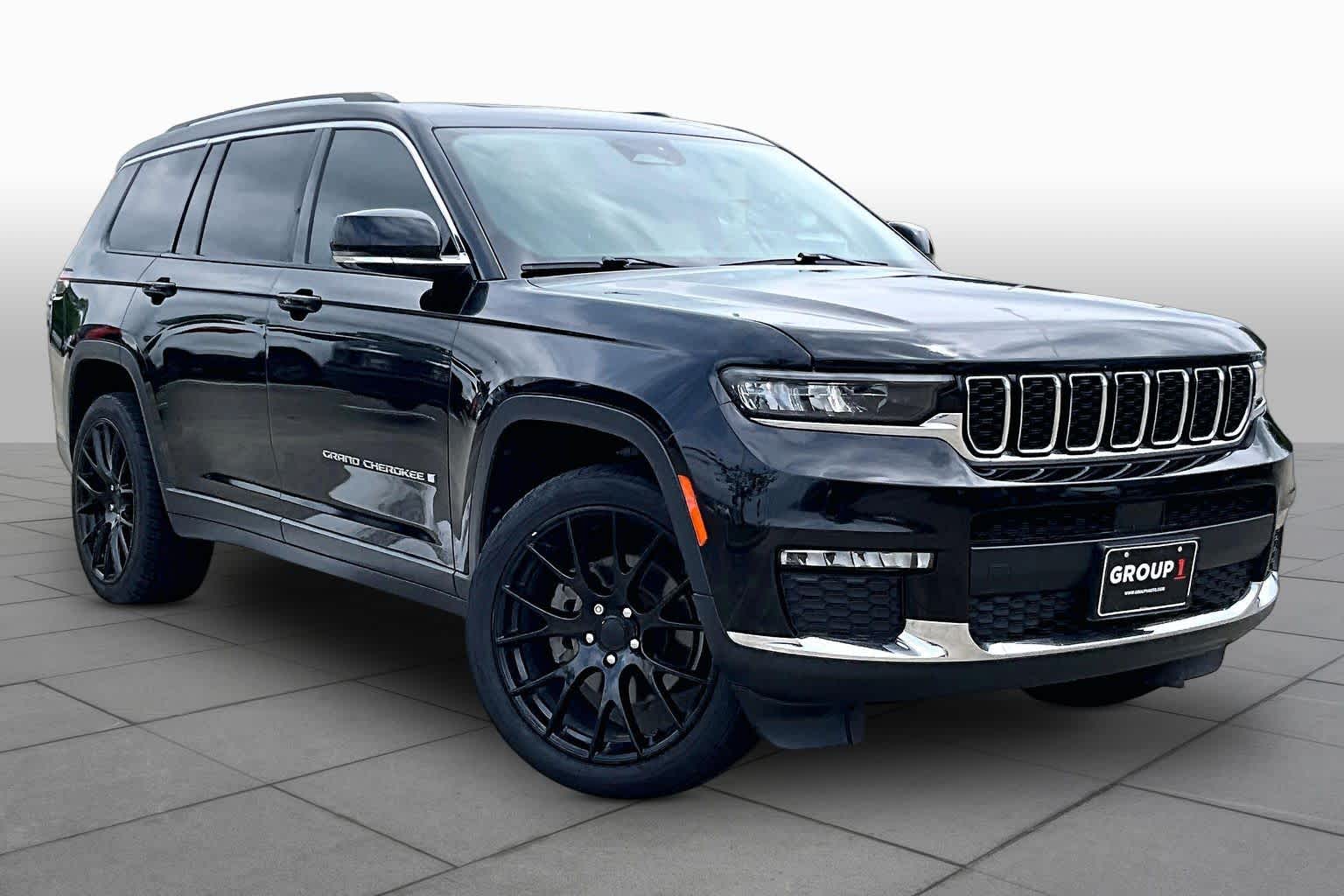 2021 Jeep Grand Cherokee L Limited Diamond Black Crystal Pearlcoat at AutoNation USA Katy