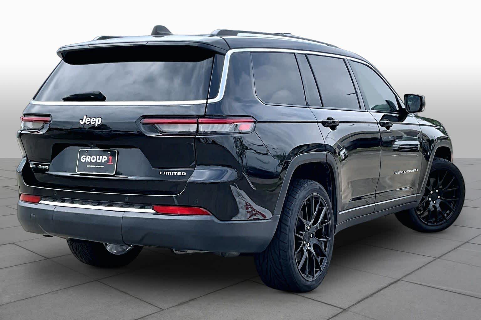 2021 Jeep Grand Cherokee L Limited Diamond Black Crystal Pearlcoat at AutoNation USA Katy