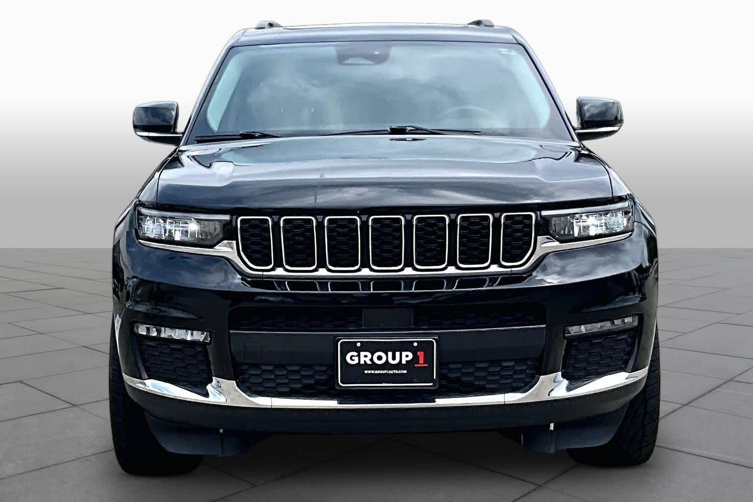 2021 Jeep Grand Cherokee L Limited Diamond Black Crystal Pearlcoat at AutoNation USA Katy