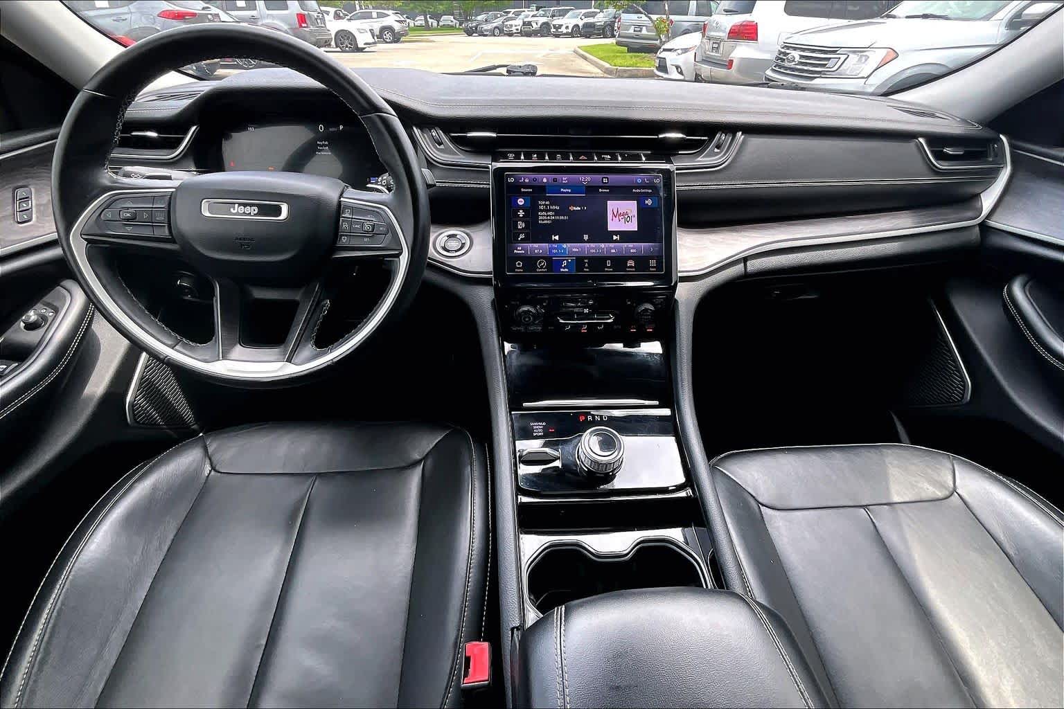 2021 Jeep Grand Cherokee L Limited Diamond Black Crystal Pearlcoat at AutoNation USA Katy