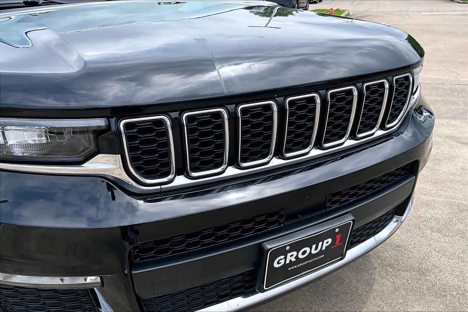 2021 Jeep Grand Cherokee L Limited Diamond Black Crystal Pearlcoat at AutoNation USA Katy